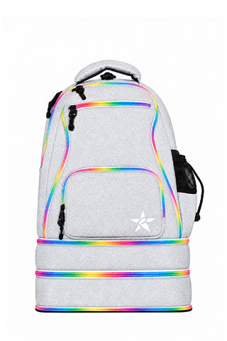 Opalescent Rebel Baby Dream Bag with Rainbow Zipper