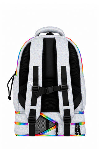 Opalescent Rebel Baby Dream Bag with Rainbow Zipper