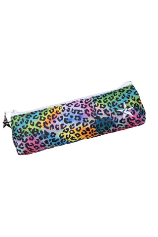 Limited Edition Rainbow Jungle Rebel Pencil/Brush Bag with White Zipper