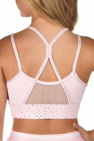 Penny Sports Bra in Powder Pink