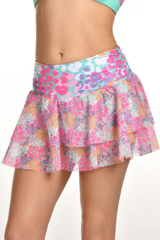 Petal Pop Mesh Overlay Skirt