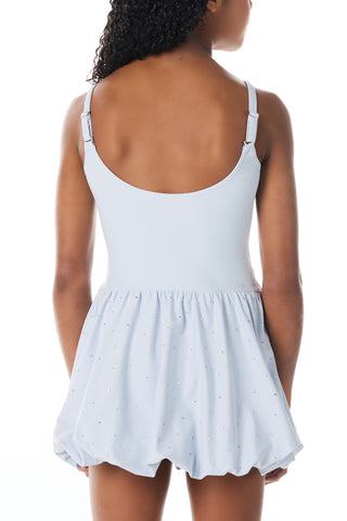 Petal Dress in Winter Sky
