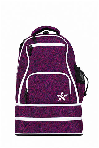 Plum Rebel Baby Dream Bag with White Zipper