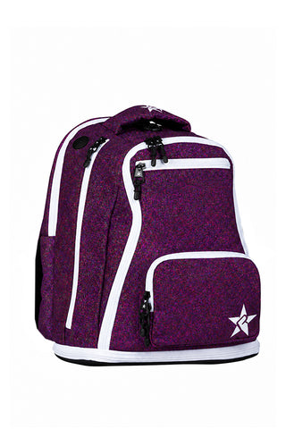 Plum Rebel Baby Dream Bag with White Zipper