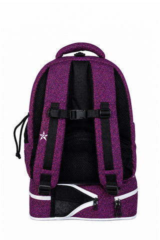Plum Rebel Baby Dream Bag with White Zipper