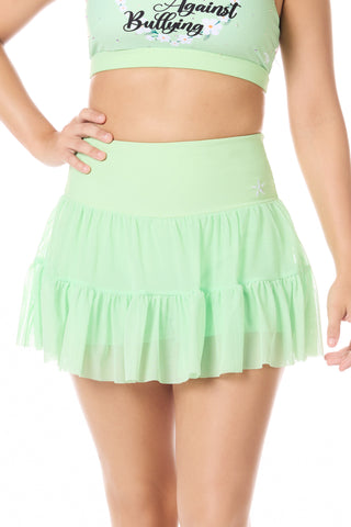 Layered Ruffle Skirt in Pistachio