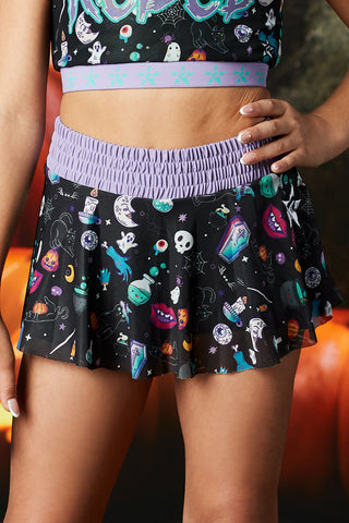 Mesh Overlay Short in Sweet and Spooky