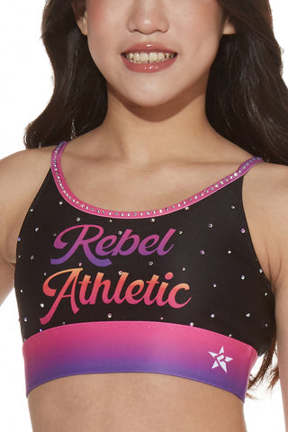 Rylan Sports Bra in Purple Power