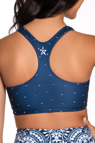 On the Go Sports Bra in City Lights