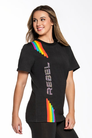 Unisex Tee in Rainbow Rebel