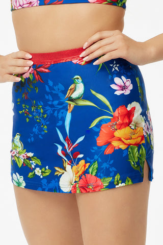 High Rise Skirt in Tropical Floral