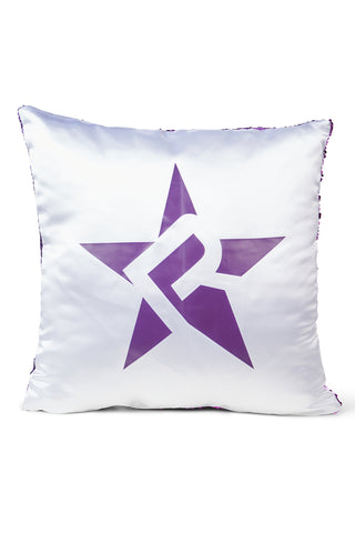 Rebel Mark Pillow With Mermaid Sequins