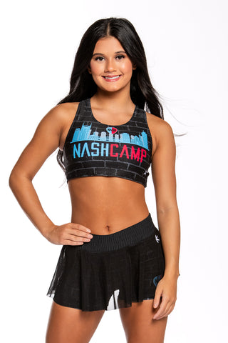 Mesh Overlay Nash Camp Skirt