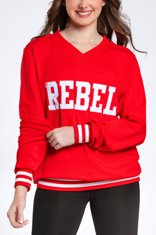 Preppy Pullover in Brick Red