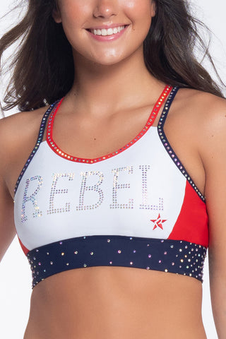 Kelcey Sports Bra in American Spirit