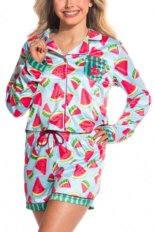 Sweet Slumber PJ Top in Watermelon