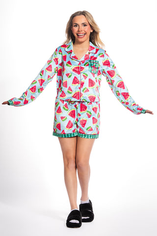 Sweet Slumber PJ Top in Watermelon