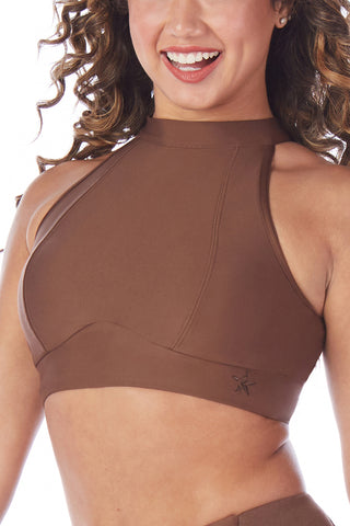 Sculpt Sports Bra in Dark Mocha