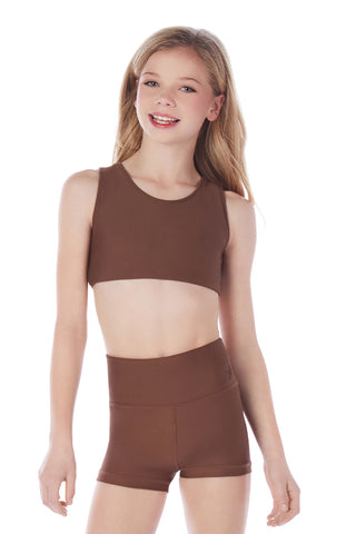 Burst Sports Bra in Dark Mocha