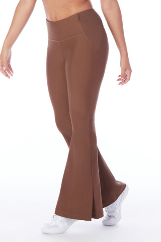 Power Flare Leggings in Dark Mocha