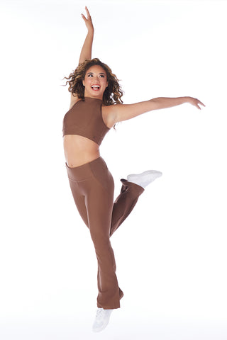 Power Flare Leggings in Dark Mocha