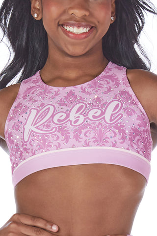 Sports Bra in Rose and Shine