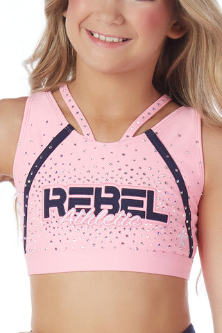 Field Day Sports Bra in Pink