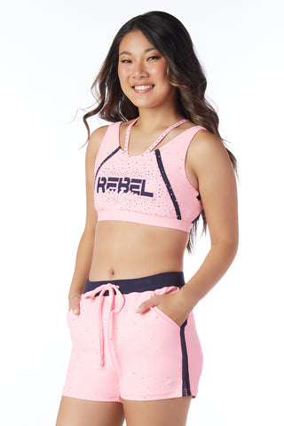 Field Day Sports Bra in Pink