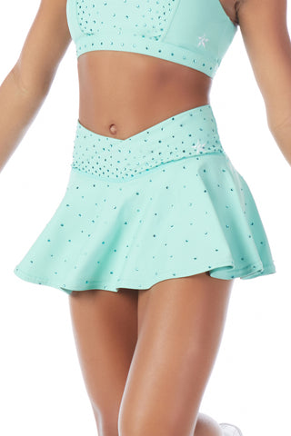 LuxeWaist Flouncy Skirt in Mint