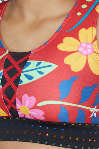 Island Bloom Sports Bra