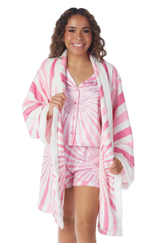 Pink Peppermint Pop Robe