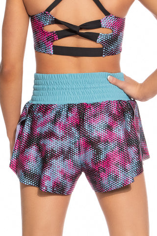 Ash Shorts in Pink Aura