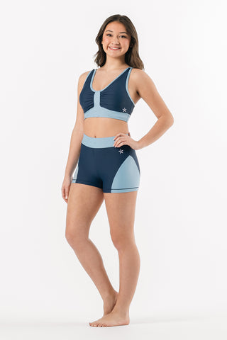 Encore Sports Bra in Navy Blue