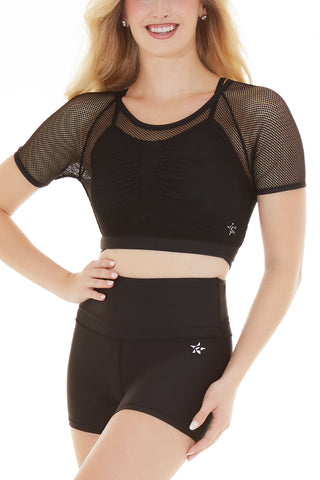 Poise Crop Top in Black