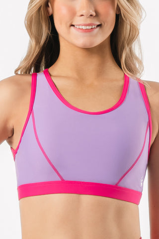 Momentum Sports Bra in Iris Mist