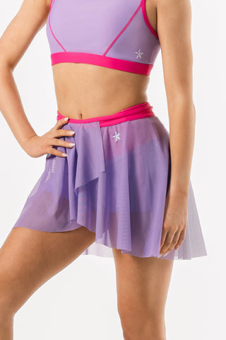 Grace Tie-Front Dance Skirt in Iris Mist