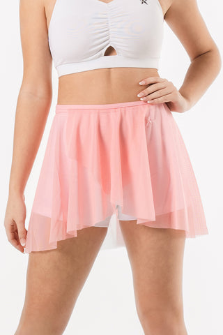 Grace Tie-Front Dance Skirt in Baby Pink