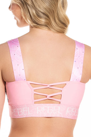 Blossom Sports Bra in Baby Pink