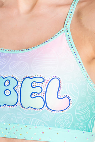 Pastel Dreams Sports Bra in Light Aqua