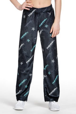 Plush Lounge Pant in Aqua Rebel Level