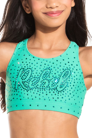 Bounce Sports Bra in Marine Green