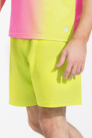 Nash Camp Biker Shorts in Neon Yellow - Special Order