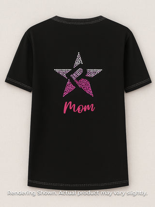 Rebel Logo Mom Tee in Pink- SPECIAL ORDER