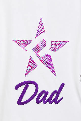 Rebel Dad Quarter Zip Pullover in Purple-SPECIAL ORDER
