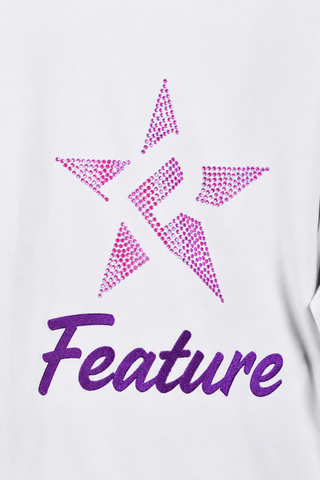 Rebel Feature Quarter Zip Pullover in Purple-SPECIAL ORDER