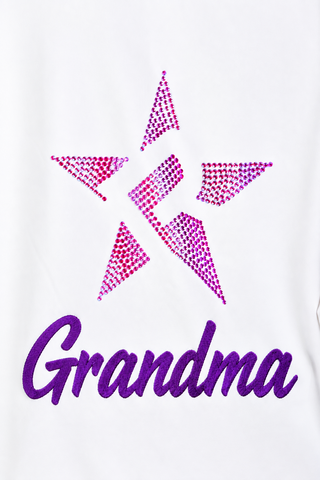 Rebel Grandma Quarter Zip Pullover in Purple-SPECIAL ORDER