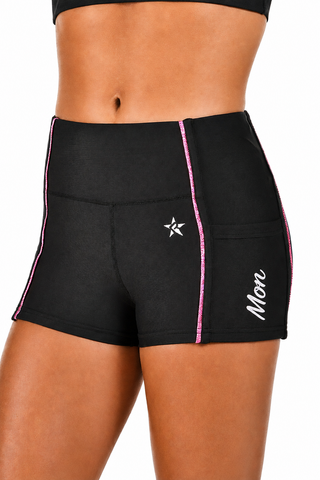 Rebel Mom Compression Short in Pink-SPECIAL ORDER