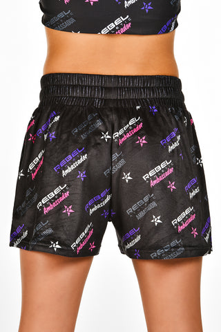 I'm A Rebel Ambassador Lounge Short in Black-SPECIAL ORDER