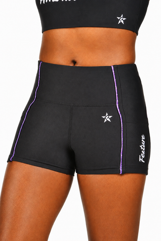 Rebel Feature Compression Short in Purple-SPECIAL ORDER