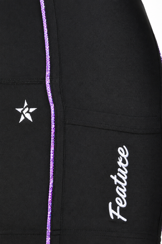 Rebel Feature Compression Short in Purple-SPECIAL ORDER